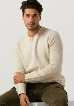 witte dstrezzed trui per crew neck