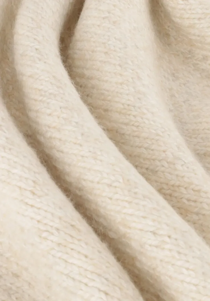 witte dstrezzed trui per crew neck