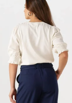 witte fabienne chapot trui molly short sleeve pullover