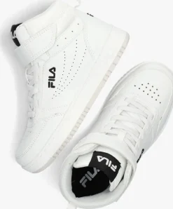 witte fila lage sneakers rega mid kids