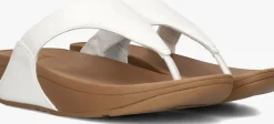 witte fitflop teenslippers lulu leather toe-post