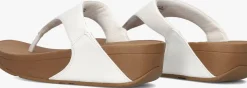 witte fitflop teenslippers lulu leather toe-post