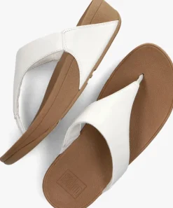 witte fitflop teenslippers lulu leather toe-post