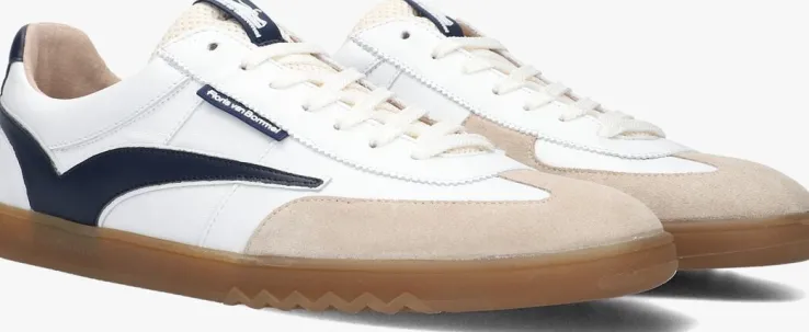 witte floris van bommel lage sneakers sfm-10224 de zaler