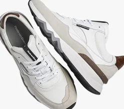 witte floris van bommel lage sneakers sfm-10155