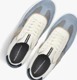 witte floris van bommel lage sneakers sfm-10216 de kupster