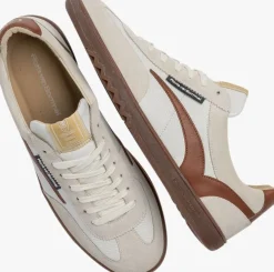 witte floris van bommel lage sneakers sfm-10253 de zaler