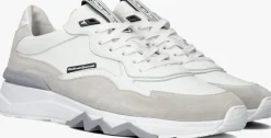 witte floris van bommel lage sneakers sfm-10136 de zager