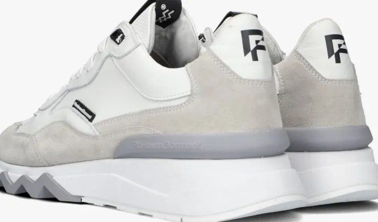 witte floris van bommel lage sneakers sfm-10136 de zager