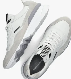 witte floris van bommel lage sneakers sfm-10136 de zager