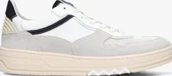 witte floris van bommel sneakers sfm-10166 de okker