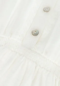 witte frankie & liberty mini jurk rosette dress