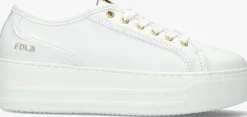 witte fred de la bretoniere lage sneakers vajen bina