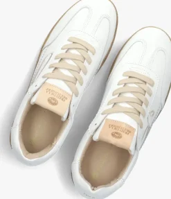 witte fred de la bretoniere lage sneakers pearl sign