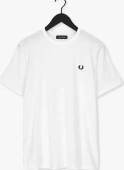 witte fred perry t-shirt ringer t-shirt