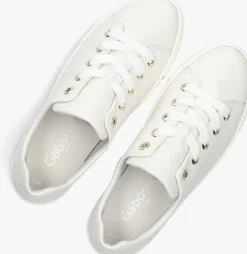 witte gabor lage sneakers 496