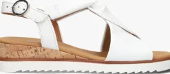 witte gabor sandalen met hak 751.1