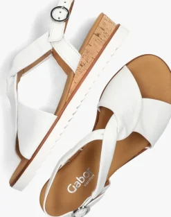 witte gabor sandalen met hak 751.1
