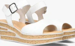 witte gabor sandalen met hak 651