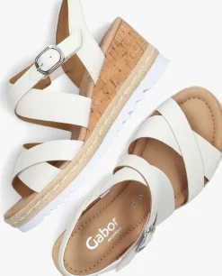 witte gabor sandalen met hak 832
