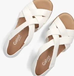 witte gabor sandalen met hak 782