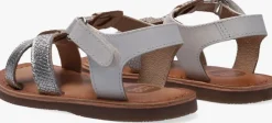 witte gioseppo platte sandalen istres