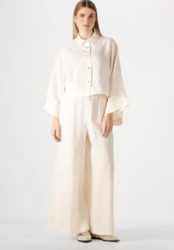 witte greek archaic kori wijde broek 110131