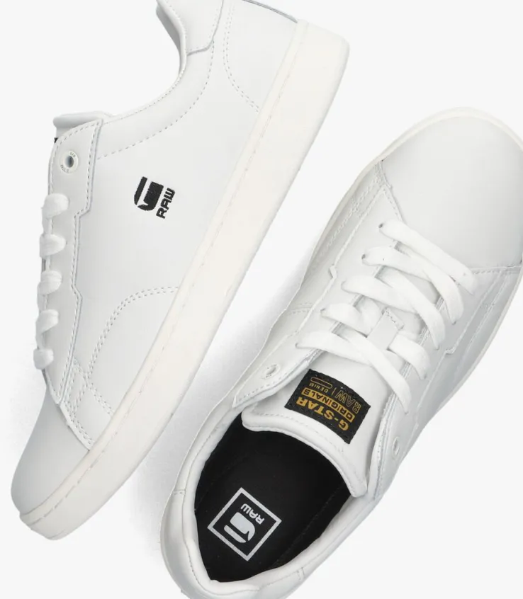 witte g-star raw lage sneakers cadet w