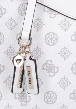 witte guess schoudertas dorys luxury sathel