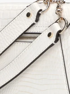 witte guess schoudertas silvye convertible xbody flap