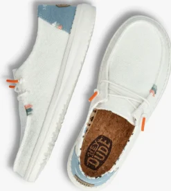 witte heydude instappers wendy boho