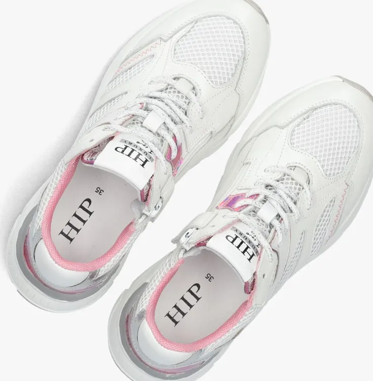 witte hip lage sneakers h1255