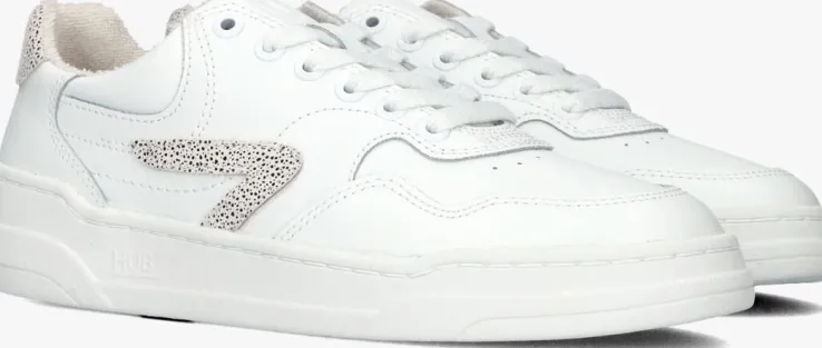 witte hub lage sneakers court-z