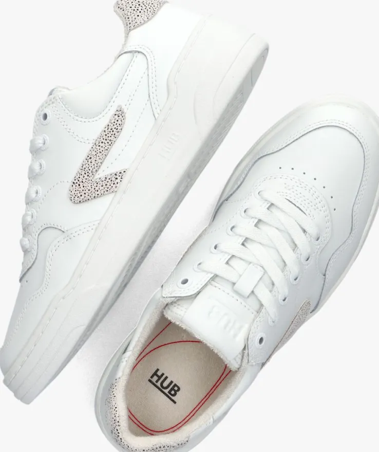 witte hub lage sneakers court-z