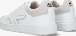 witte hub lage sneakers duke