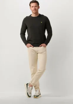 witte hub lage sneakers grid-m