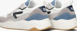 witte hub lage sneakers glide