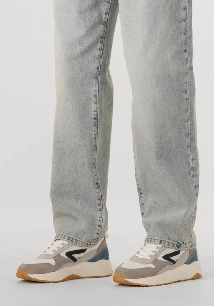 witte hub lage sneakers glide