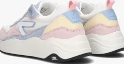 witte hub lage sneakers glide-z