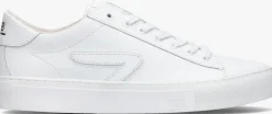 witte hub lage sneakers hook-z