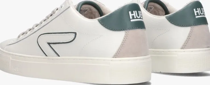 witte hub lage sneakers hook-z