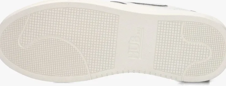 witte hub lage sneakers hook-z