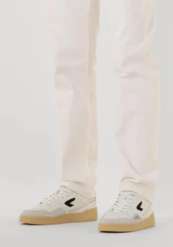 witte hub lage sneakers matchpoint