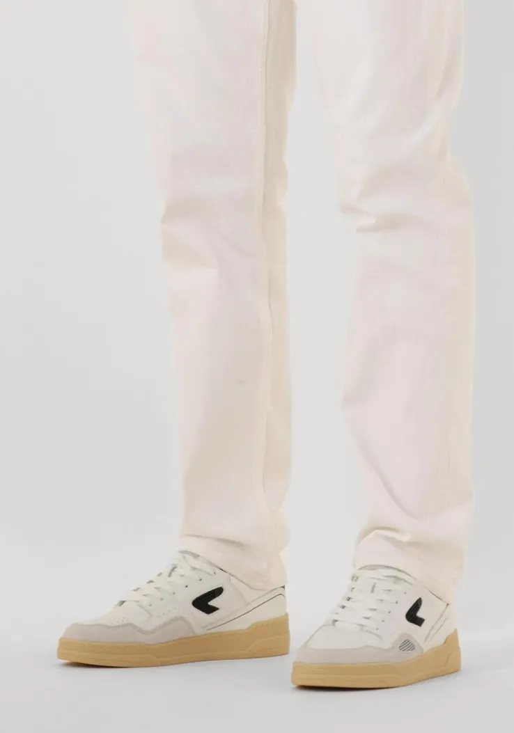 witte hub lage sneakers matchpoint