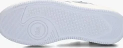 witte hub lage sneakers smash