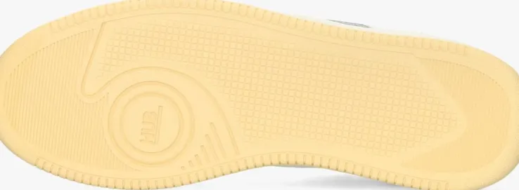 witte hub lage sneakers smash