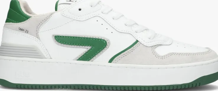 witte hub lage sneakers smash heren