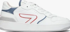 witte hub lage sneakers smash heren