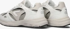 witte hub lage sneakers shift