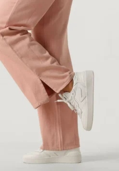 witte hub lage sneakers smash